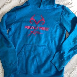 Realtree kids blue and pink hoodie